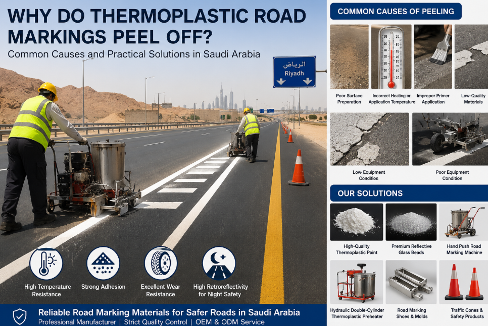 Últimos blogs de la empresa sobre ¿Por qué se desprenden las marcas térmoplásticas de las carreteras de Arabia Saudita?