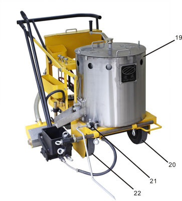 comprar Equipo de marcado de pavimento termoplástico, máquina de marcado de línea de carretera termoplástica Fabricación en línea