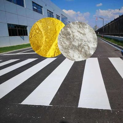 Comprar Pintura duradera termoplástica para señalización vial con 15% de microesferas de vidrio para aplicación por raspado y 12 meses de vida útil Fabricación en línea