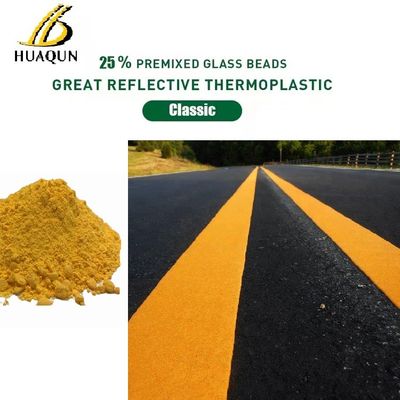 comprar Pintura de marcado de línea de fusión caliente reflectiva clásica 25% de cuentas de vidrio Pintura de marcado de carretera termoplástica Fabricación en línea