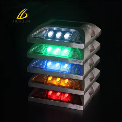 comprar LED solar parpadeante rodillos a prueba de agua para el uso de señales de tráfico y la seguridad Fabricación en línea