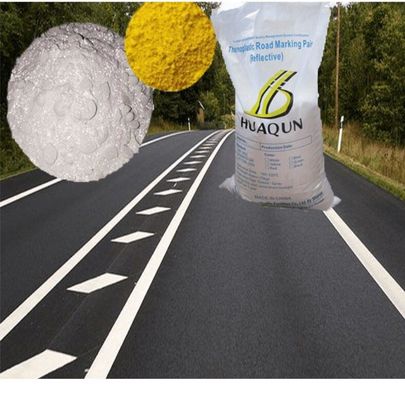 comprar Fabricantes de fundición en caliente AASHTO Pintura de marcado de carretera termoplástica reflectante 30%Perlas de vidrio pre-mezcladas Pinturas de marcado de carretera Fabricación en línea