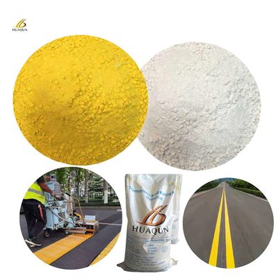 comprar Revestimiento en polvo de termoplástico Resistencia al desgaste fuerte Línea de seguridad de color blanco amarillo Pintura de material de pintura de carretera Fabricación en línea