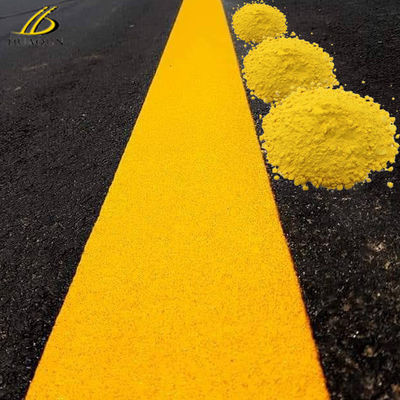 Comprar Pólvora de pintura de marcado de carretera de termoplástico amarillo con temperatura de aplicación de 180 ∼ 220 °C para marcas de superficie de carretera duraderas y de alta visibilidad Fabricación en línea