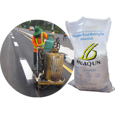 Pintura de línea blanca de carretera personalizada, Pólvora de pintura de línea de pavimento con 5% de cuentas de vidrio pre-mezcladas