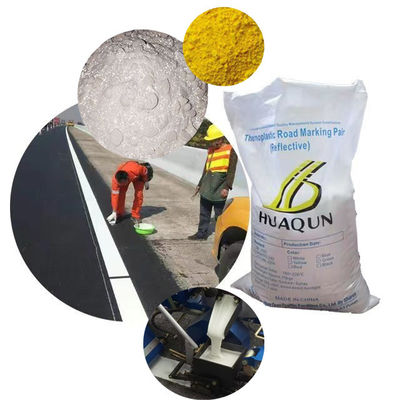 Pintura térmoplástica de marcado de carretera de alto índice de reflexión Revestimiento en polvo con cuentas de vidrio Producto principalmente de resina