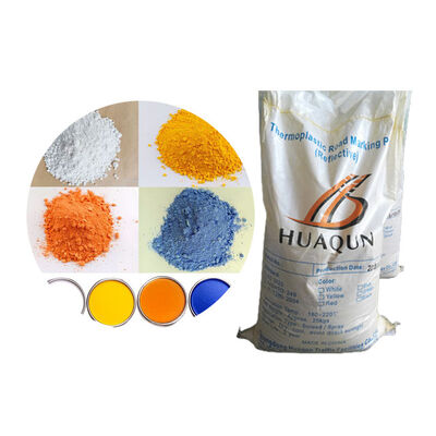 Pintura termoplástica para señalización vial de alta visibilidad, color blanco y amarillo