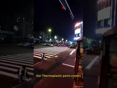 Pintura termoplástica duradera y resistente al desgaste para marcas de carreteras de secado rápido