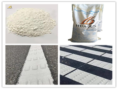 Pintura termoplástica blanca y convexa