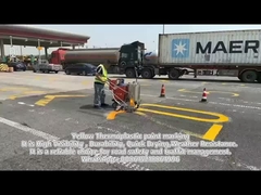 Pintura termoplástica amarilla