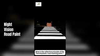 ¿Cuál es el principio reflectante de la pintura termoplástica para señalización vial?